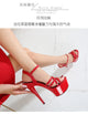 Shoes Women Stiletto sandals Striptease Walking Show Sandals Model high-heeled Shoes Sandals Platform Wedding Shoes Female New