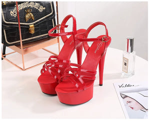 Shoes Women Stiletto sandals Striptease Walking Show Sandals Model high-heeled Shoes Sandals Platform Wedding Shoes Female New