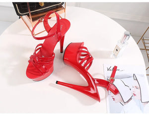 Shoes Women Stiletto sandals Striptease Walking Show Sandals Model high-heeled Shoes Sandals Platform Wedding Shoes Female New