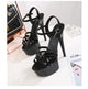 Shoes Women Stiletto sandals Striptease Walking Show Sandals Model high-heeled Shoes Sandals Platform Wedding Shoes Female New