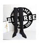 BIGTREE Shoes Women Sexy Over The Knee Boots Pointed Top Stretch Boots Thick Heel High Boots Black Long Boots Autumn Winter Shoe