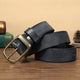 3.3CM Fashion Men High Quality Genuine Leather Belt Luxury Designer Belts Men New Copper Buckle Strap Male Jeans For Man Cowboy