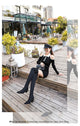 BIGTREE Shoes Women Sexy Over The Knee Boots Pointed Top Stretch Boots Thick Heel High Boots Black Long Boots Autumn Winter Shoe