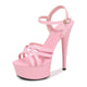 Shoes Women Stiletto sandals Striptease Walking Show Sandals Model high-heeled Shoes Sandals Platform Wedding Shoes Female New