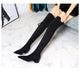 BIGTREE Shoes Women Sexy Over The Knee Boots Pointed Top Stretch Boots Thick Heel High Boots Black Long Boots Autumn Winter Shoe