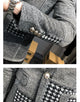 Mens Woolen Jacket 2023 Autumn Winter Fleece Warm Plaid Woolen Coat Streetwear Casual Slim Fit Jacket Coat Fashion Men Clothing