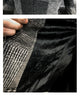 Mens Woolen Jacket 2023 Autumn Winter Fleece Warm Plaid Woolen Coat Streetwear Casual Slim Fit Jacket Coat Fashion Men Clothing