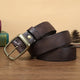 3.3CM Fashion Men High Quality Genuine Leather Belt Luxury Designer Belts Men New Copper Buckle Strap Male Jeans For Man Cowboy