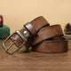 3.3CM Fashion Men High Quality Genuine Leather Belt Luxury Designer Belts Men New Copper Buckle Strap Male Jeans For Man Cowboy