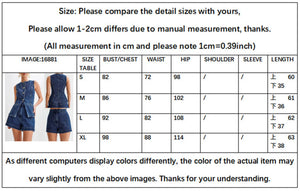 Summer Women's Denim Shorts Suit Sleeveless O-neck Single Breasted Split Top Vest High Waist Wide Leg Shorts 2024 Lady Sets