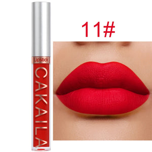 Dark Red Matte Lip Gloss 18 Color Velvet Lip Glaze LongLasting Waterproof Liquid Lipstick Natural Makeup Sexy for Women Lip Tint