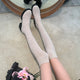Stretchy Knit Over The Knee Boots Women Plus Size 35-42 Thick Heel Long Boots Woman Comfortable Slip On Slim High Botas Mujer