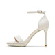 High-heeled Shoes Women Summer Footwear Stiletto Platform Buckle Sandals Elegant Party Dress Women Shoe Small Size 32 Designer