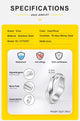 Vnox 2025 New Mobius Ring for Men Boys, Oxidized Twisted Stainless Steel Finger Band,Retro Endless Love Anniversary Gift for Him