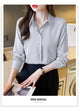 New Spring satin shirts solid color office ladies shirts fashion Women Blouses Long Sleeve Tops Blusas Mujer
