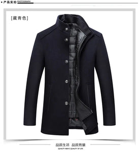 2025 winter new style high quality wool trench coat men,men's wool jackets,men fashion warm wool coat,plus-size M-XXXL