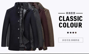 2025 winter new style high quality wool trench coat men,men's wool jackets,men fashion warm wool coat,plus-size M-XXXL