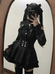 3-Color Sweet Gothic Lolita Coord Set, Off Shoulder Lace Blouse & High Waist Skirt, Kawaii Japanese Style Two Piece Outfit S-XL
