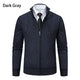 Thickened jacket men's autumn and winter warm trend line stand collar knitted cardigan sweater coat
