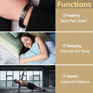 Charm bracelet Health Energy Bangle Arthritis Twisted Magnetic Exquisite Bracelet Male Gift Power Therapy Magnets Men Bracelet