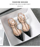Summer high-heeled women's sandals Fashion brand design pointed rivet red casual shoes Large size 41-43
