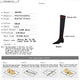 BIGTREE Shoes Women Sexy Over The Knee Boots Pointed Top Stretch Boots Thick Heel High Boots Black Long Boots Autumn Winter Shoe