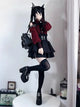 3-Color Sweet Gothic Lolita Coord Set, Off Shoulder Lace Blouse & High Waist Skirt, Kawaii Japanese Style Two Piece Outfit S-XL