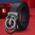 Fashion Business Men's Belt Genuine Luxury Brand Metal Buckle Belt High-Quality PU Leather Soft Belt With Cargo Pants Jeans
