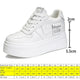 Koznoy 8cm Cow Genuine Leather Comfy Casual Breathable Platform Autumn Fall Ladies Vulcanize Women Chunky Sneakers High Brand