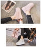 Koznoy 8cm Cow Genuine Leather Comfy Casual Breathable Platform Autumn Fall Ladies Vulcanize Women Chunky Sneakers High Brand