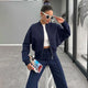 FSMG Casual Sweatshirt Pants Set Solid Zippers Jackets Loose High Waist Lace-up Elastic Waist Trousers Suits Sportswear 2 Pieces