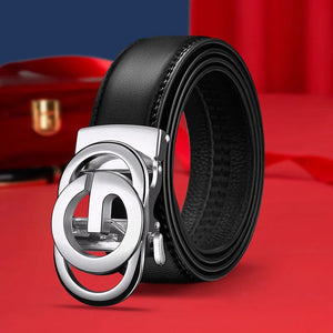 Fashion Business Men's Belt Genuine Luxury Brand Metal Buckle Belt High-Quality PU Leather Soft Belt With Cargo Pants Jeans