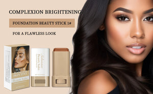 2PCS Foundation Stick Beauty Balm Serum Boosted Skin Tint, Solid Tinted Moisturizing Serum Contour Stick Foundation Face Stick f