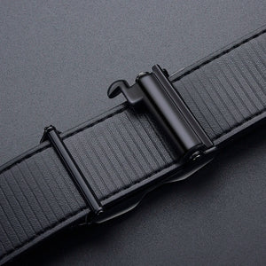 High-end And Atmospheric Men's Automatic Buckle Crocodile Pattern Belt New Men's Casual Wear Belt Fashion Youth Business Belt
