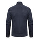 Thickened jacket men's autumn and winter warm trend line stand collar knitted cardigan sweater coat