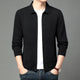 High Quality Korean Style Knit Cardigan Men Fashion Casual Turn Down Collar Knitted Sweatercoat Mens Solid Color Sweater Jackets