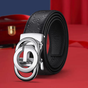 Fashion Business Men's Belt Genuine Luxury Brand Metal Buckle Belt High-Quality PU Leather Soft Belt With Cargo Pants Jeans