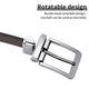 Belt, men's leather needle buckle double-sided cowhide belt, men's young people's business jeans belt, trendy youth