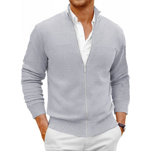 Animal Game Men's Knit Zipper SweaterCoats Slim Fit Sweaters Stand Collar Fall Winter Cardigan Sweater Jumper Warm Streetwear