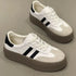 Spring and Autumn Fashion Thick-Soled Casual Shoes, Sports Sneakers, Genuine Leather Retro Soft-Soled Single Shoes 2025