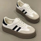 Spring and Autumn Fashion Thick-Soled Casual Shoes, Sports Sneakers, Genuine Leather Retro Soft-Soled Single Shoes 2025