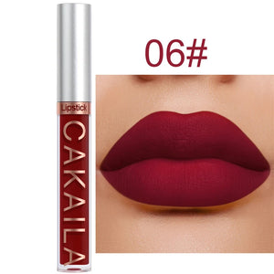 Dark Red Matte Lip Gloss 18 Color Velvet Lip Glaze LongLasting Waterproof Liquid Lipstick Natural Makeup Sexy for Women Lip Tint