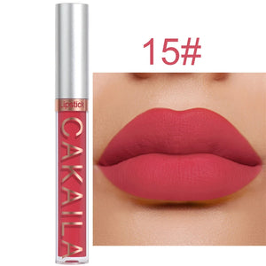 Dark Red Matte Lip Gloss 18 Color Velvet Lip Glaze LongLasting Waterproof Liquid Lipstick Natural Makeup Sexy for Women Lip Tint