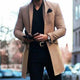 MRMT 2025 Brand New Men's Coat British Mid-Length Men Long-Sleeve Woolen Coat Casual Business Man Windbreak Woolen Coats Outwear
