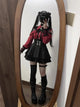 3-Color Sweet Gothic Lolita Coord Set, Off Shoulder Lace Blouse & High Waist Skirt, Kawaii Japanese Style Two Piece Outfit S-XL