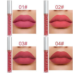 Dark Red Matte Lip Gloss 18 Color Velvet Lip Glaze LongLasting Waterproof Liquid Lipstick Natural Makeup Sexy for Women Lip Tint