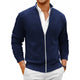 Animal Game Men's Knit Zipper SweaterCoats Slim Fit Sweaters Stand Collar Fall Winter Cardigan Sweater Jumper Warm Streetwear