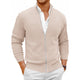 Animal Game Men's Knit Zipper SweaterCoats Slim Fit Sweaters Stand Collar Fall Winter Cardigan Sweater Jumper Warm Streetwear