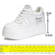 Koznoy 8cm Cow Genuine Leather Comfy Casual Breathable Platform Autumn Fall Ladies Vulcanize Women Chunky Sneakers High Brand