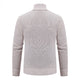 Thickened jacket men's autumn and winter warm trend line stand collar knitted cardigan sweater coat